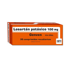 Losartan Potásico 100mg x 30 Tabletas