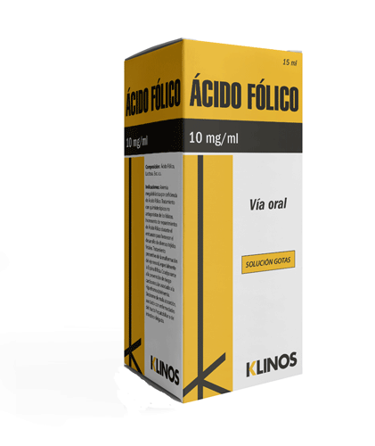 Acido Folico Klinos Gotas 15mL.