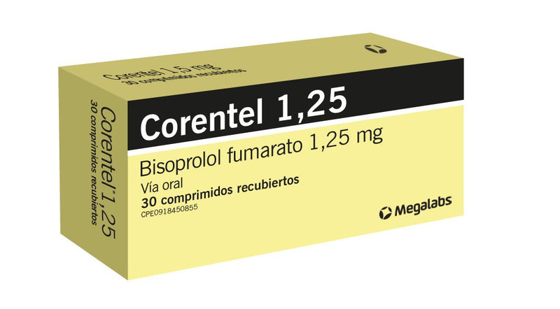 Corentel 1,25mg. x 30 Comprimidos