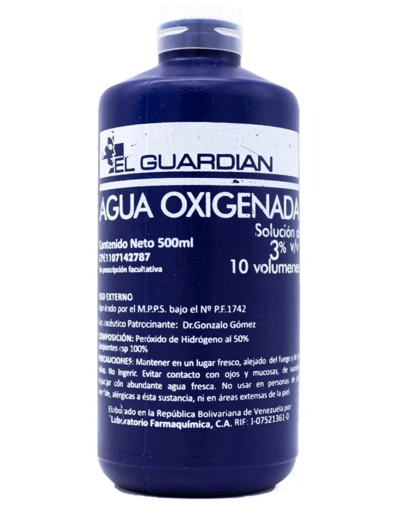 Agua Oxigenada Galón (3,750 Lts.) - EL GUARDIÁN