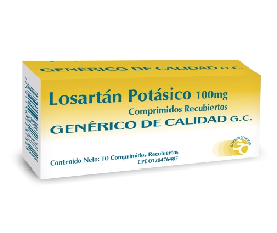 Losartan Potásico 100mg x 10 Comprimidos