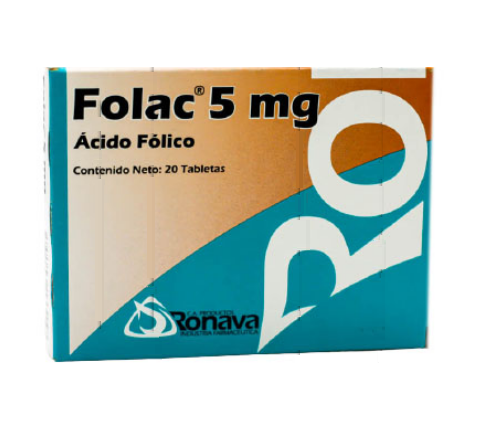 Acido Folico 5mg - Comercial Los Castillos