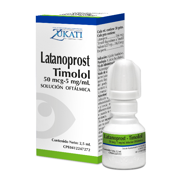 Latanoprost Timolol 50Mcg-5mg/mL Solución Oftálmica 2,5mL