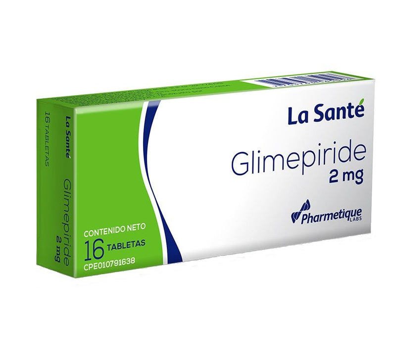 Glimepiride 2mg x 16 Tabletas