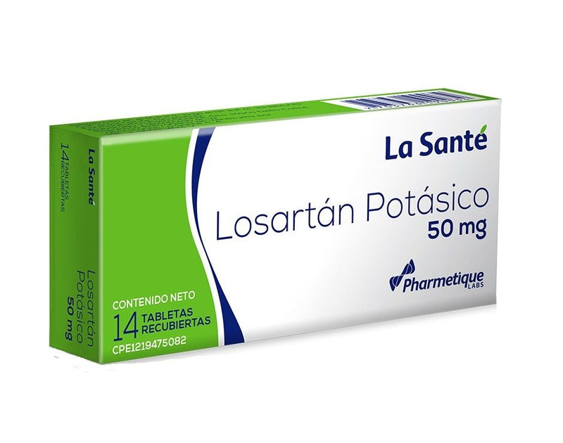 Losartan Potásico 50mg x 14 Tabletas