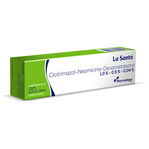 Clotrimazol-Neomicina-Dexametasona 1%/0,5%/0,04% x 20g Crema