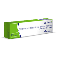 Clotrimazol-Neomicina-Dexametasona 1%/0,5%/0,04% x 20g Crema