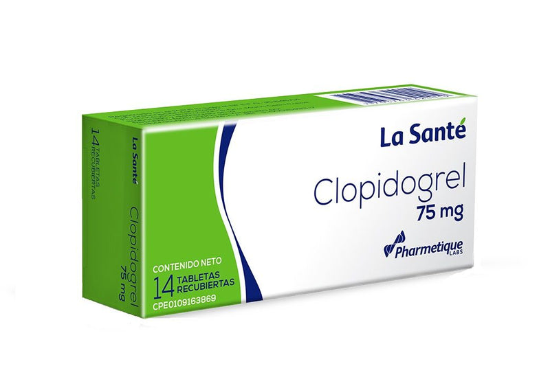 Clopidogrel 75mg x 14 Tabletas
