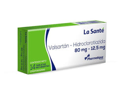 Valsartan - Hidroclorotiazida 80mg/12,5mg x 14 Tabletas