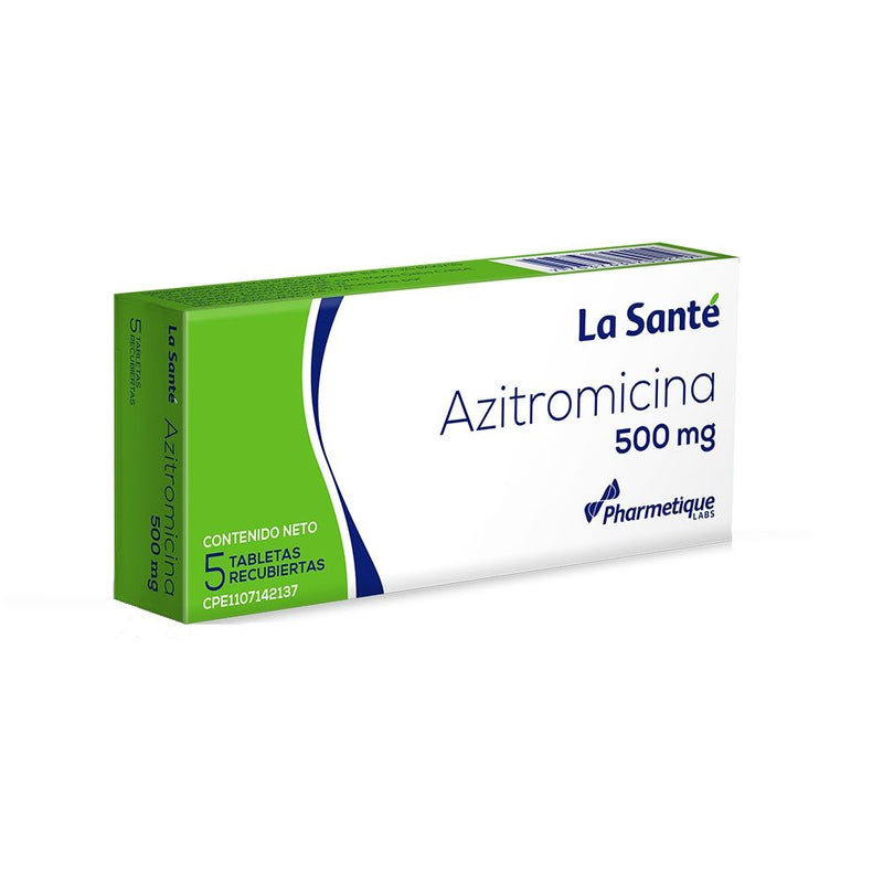 Azitromicina 500mg x 5 Tabletas