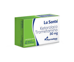 Ketorolaco Trometamina 30mg x 4 Tabletas Sublinguales