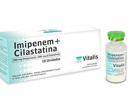 IMIPENEM/CILASTATINA SOLUCION INYECTABLE 500 mg (IMIPENEM)+ 500 mg(CILASTATINA) 10