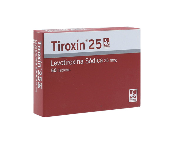 Tiroxin 25Mcg x 50 Tabletas