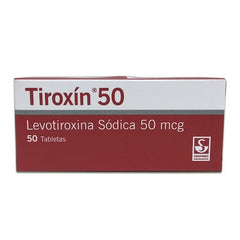 Tiroxin 50Mcg x 50 Tabletas