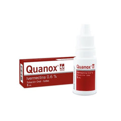 Quanox (Ivermectina 0.6%) Solución Gotas 5mL