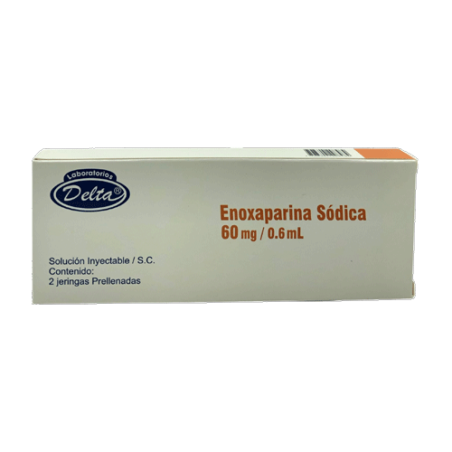 Enoxaparina Sodica 60mg/0.6mL x 2 Jeringas Prellenadas