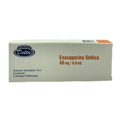 Enoxaparina Sodica 60mg/0.6mL x 2 Jeringas Prellenadas