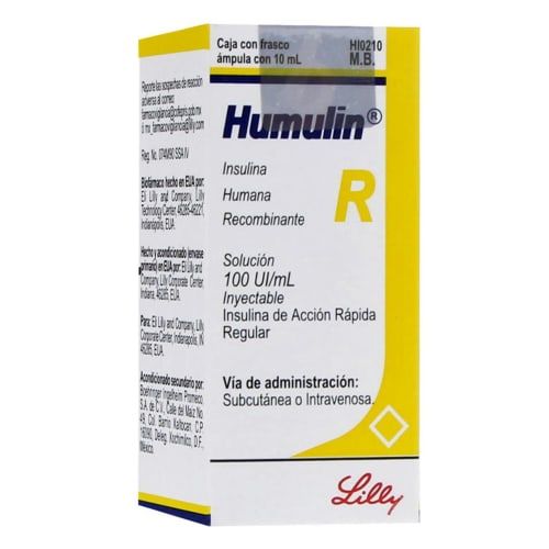 Humulin R 100 Ui/mL 1 Vial 10 mL