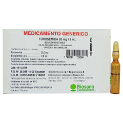Furosemida Bio 20 mg x 2 mL