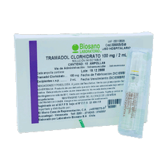 Tramadol Clorhidrato 100mg/2mL Ampolla