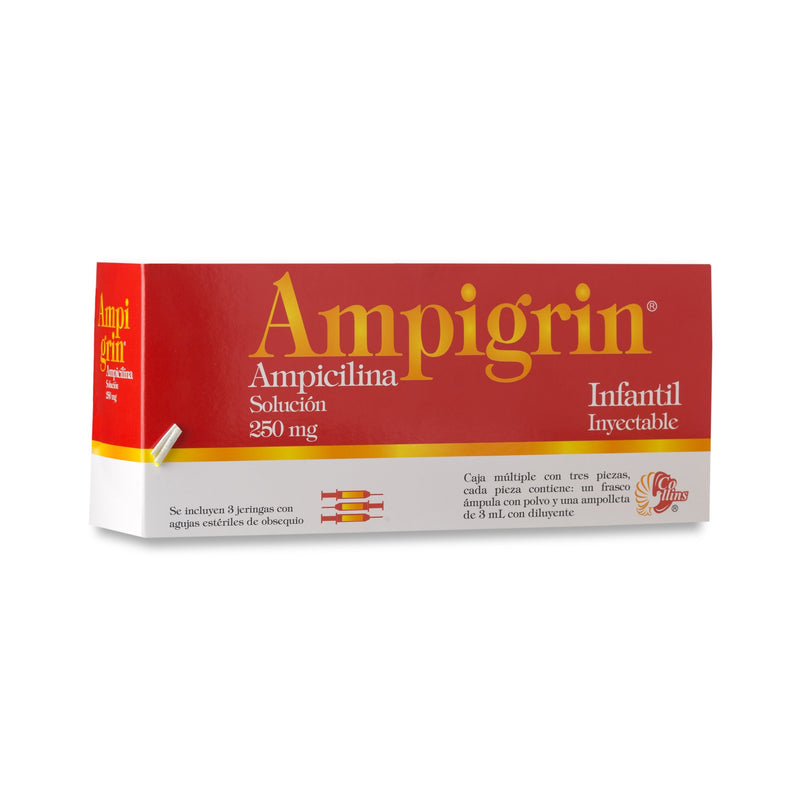 AMPIGRIN INF SOLUCION INYECTABLE 250 mg INFANTIL