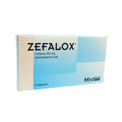 ZEFALOX 400 mg x 5 CAPSULAS.