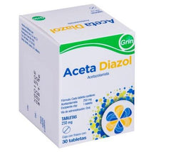ACETA DIAZOL TABLETAS 250 mg CAJA CON 30