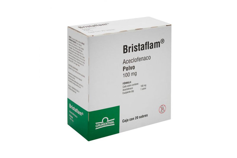 BRISTAFLAM POLVO 100 mg CAJA 20 SOBRES