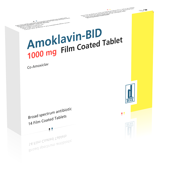 Amoklavin - Bid 1000mg 875/125mg x 14 Tabletas