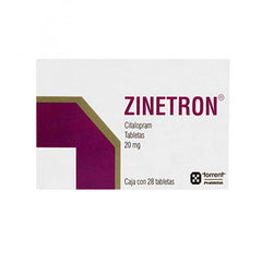 ZINETRON TABLETAS 20 mg CAJA CON 28