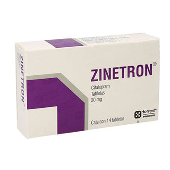 ZINETRON TABLETAS 20 mg CAJA CON 14