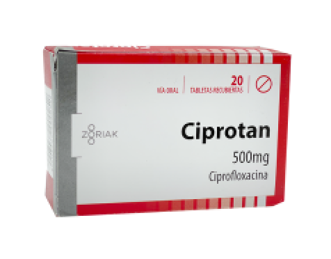 Ciprotan 500mg 20 Tabletas