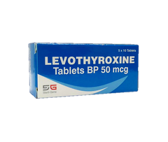Levotiroxina Sg 50Mcg x 50 Tabletas