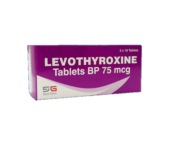 Levotiroxina Sg 75Mcg x 50 Tabletas