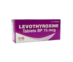 Levotiroxina Sg 75Mcg x 50 Tabletas