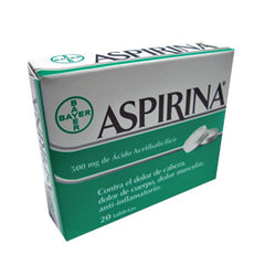 ASPIRINA ADULTOS 500 mg x 20 TABLETAS-8711