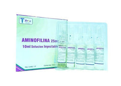 Aminofilina 25 mg x 10 mL I.V.